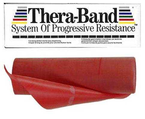 Thera-Band Latex Resistance Bands, Multiple Resistance Levels - 6 Yards