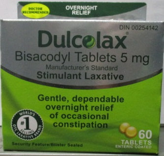 Dulcolax Tablets 5 mg - 10, 30 & 60 Tablets