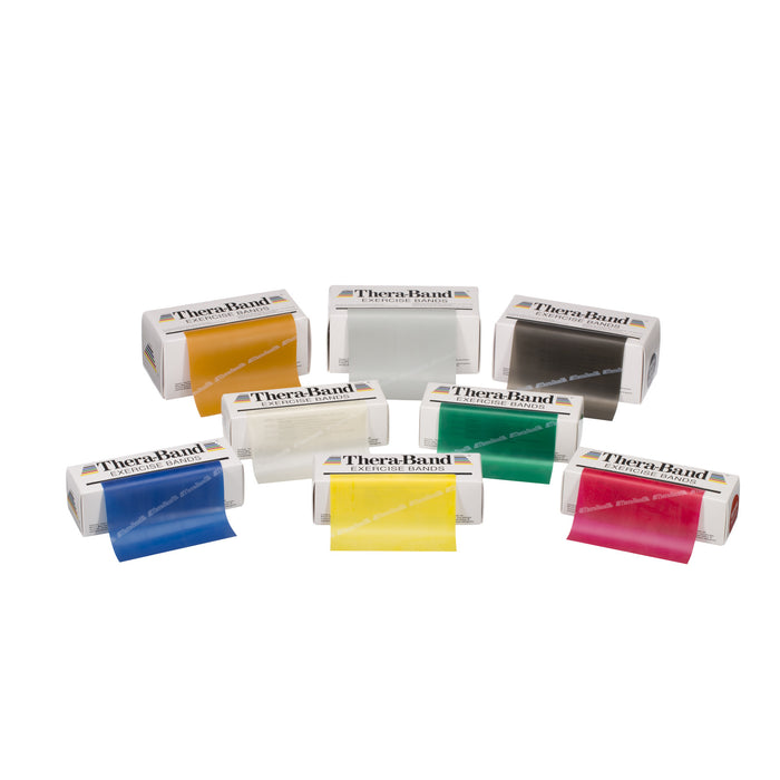 Thera-Band Latex Resistance Bands, Multiple Resistance Levels - 6 Yards