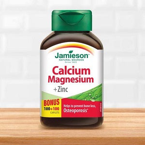 Jamieson Calcium & Magnesium with Zinc, 100 + 100 Caplets