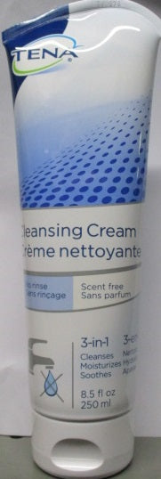 TENA Cleansing Cream Scent Free, 3-in-1 (250ml & 1000ml)