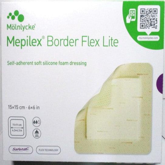 Mepilex Border Flex Lite, Assorted Sizes Available 4x5cm, 7.5x7.5cm, 10x10cm, 5x12.5cm, 15x15cm (5 per box)