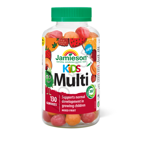 Jamieson Kids Multivitamin Gummies, Mixed Fruit Flavour (130 Gummies)