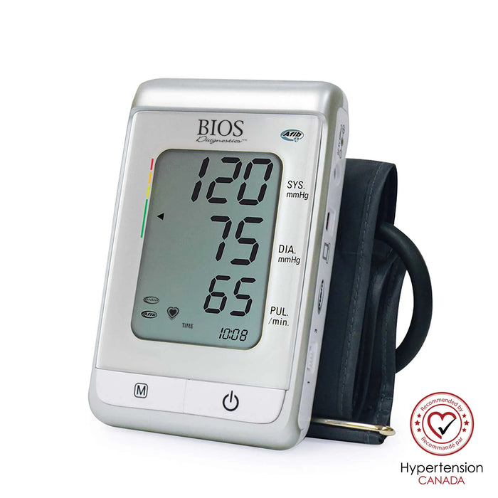 BIOS Diagnostics Blood Pressure Monitor with Atrial Fibrillation Screening