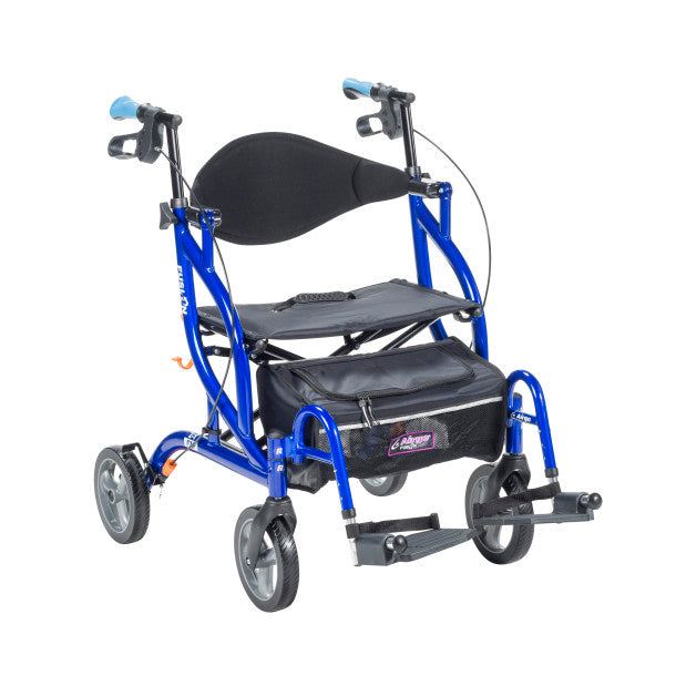 Airgo Fusion F20 Side-Folding Rollator & Transport Chair