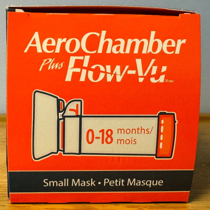 Aerochamber Plus Flow-Vu with Masks - (0-18 Months, 1-5 Years, Adult Small, Adult Large Mask)