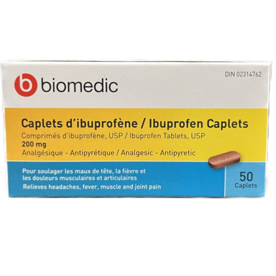 Biomedic Ibuprofen 200mg (50 Caplets)