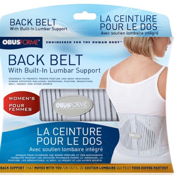 Back Belt Female & Male with Built-In Lumbar Support