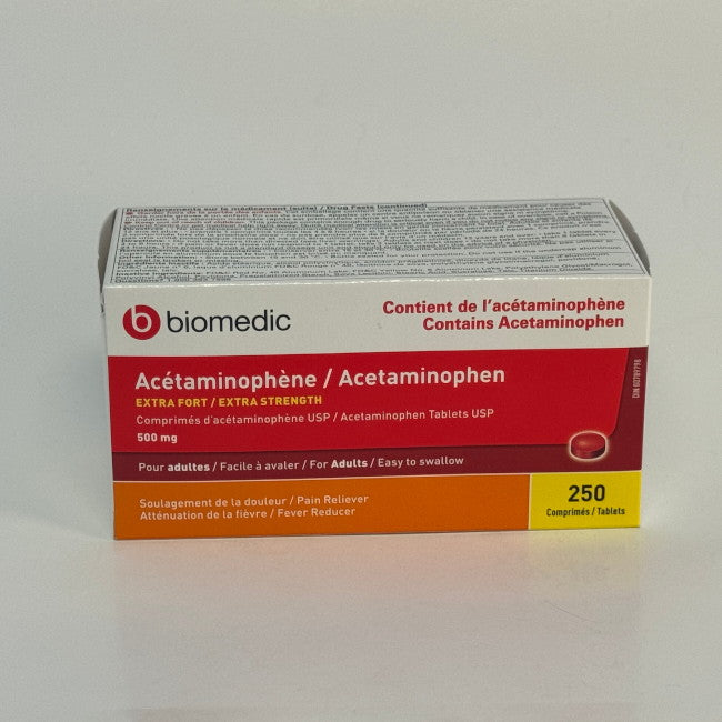 Biomedic Acetaminophen 500mg (250 Tablets)