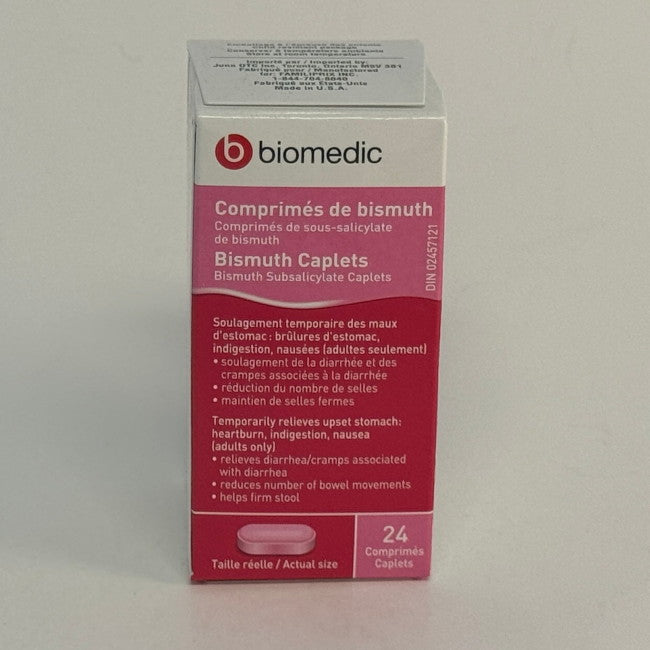 Biomedic Bismuth 262mg (24 Caplets)