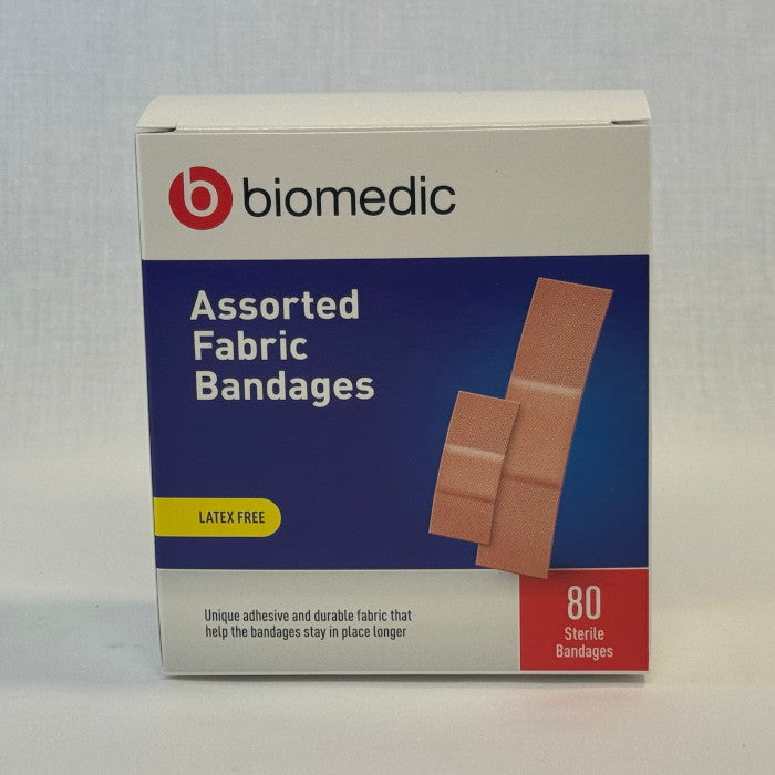 Biomedic Fabric Bandages, Latex Free (Box Size 50 & 80 Available)