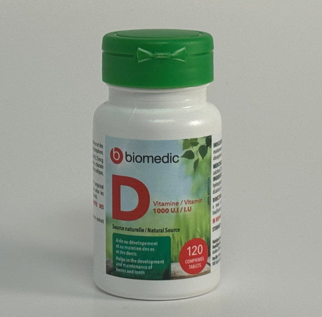 Biomedic Vitamin D 1000 IU (120 Tablets)