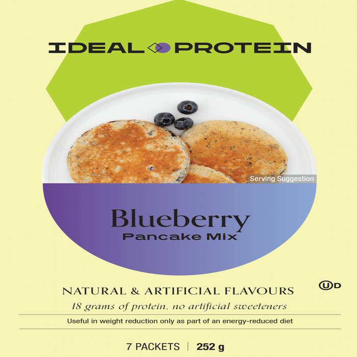Ideal Protein, Blueberry Pancake Mix, 7 Packets