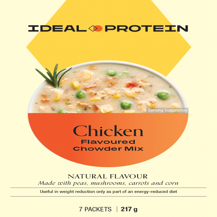 Ideal Protein, Chicken Flavored Chowder Mix, 7 Packets