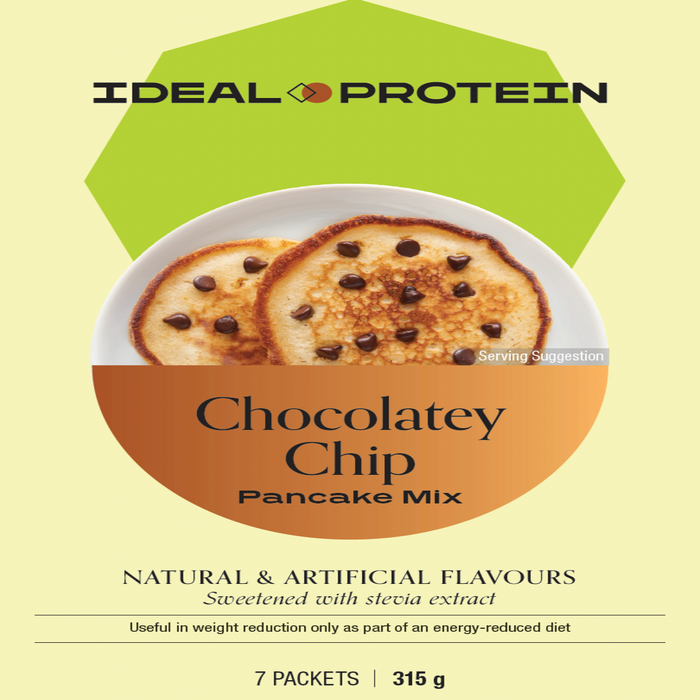 Ideal Protein, Chocolatey Chip Pancake Mix, 7 Packets