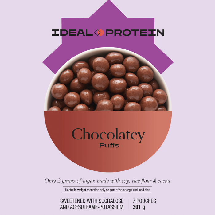 Ideal Protein, Chocolatey Puffs, Pouches