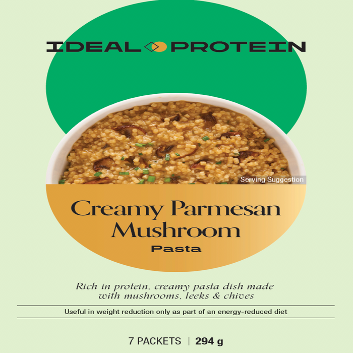 Ideal Protein, Creamy Parmesan Mushroom Pasta, 7 Packets