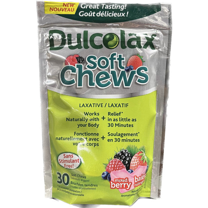 Dulcolax Softchews Mix Berries for Adults, 30 Count