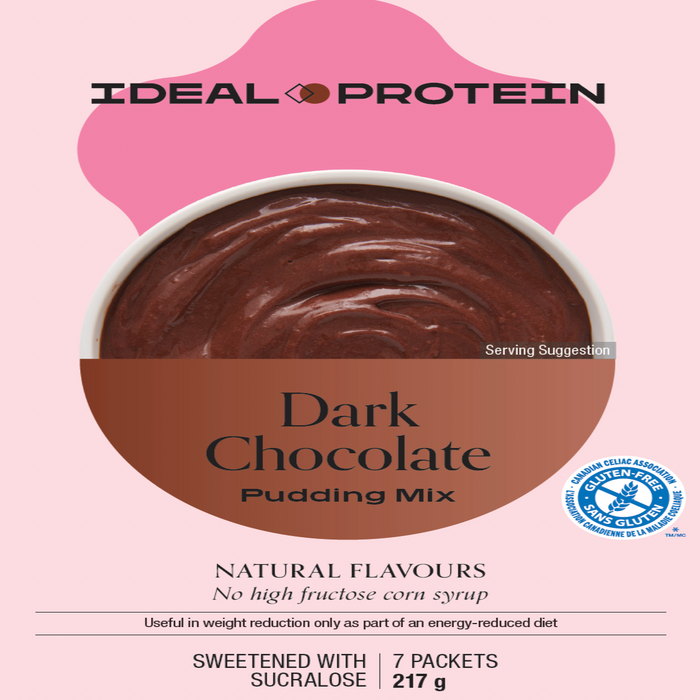 Ideal Protein, Dark Chocolate Pudding Mix, 7 Packets