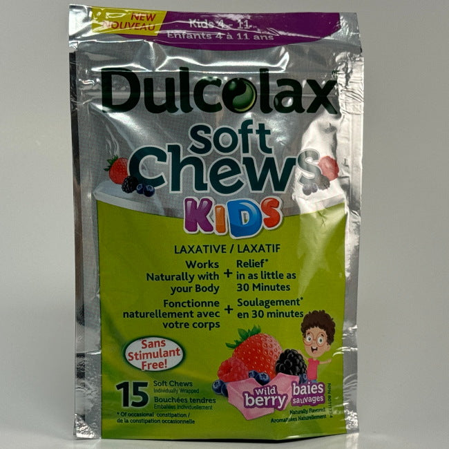 Dulcolax Softchews Wild Berries for Kids 15 Count