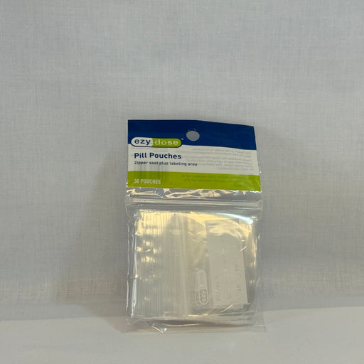 Ezy Dose, Pill Pouches With Zipper Seal Plus Labeling Area - 50 Per Pack