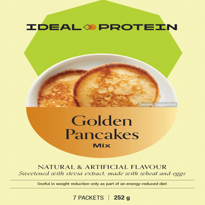 Ideal Protein, Golden Pancakes Mix, 7 Packets