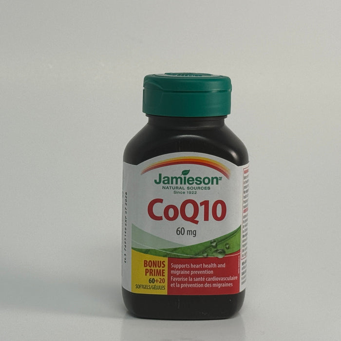 Jamieson CoQ10 60 mg - 60 + 20 Softgels