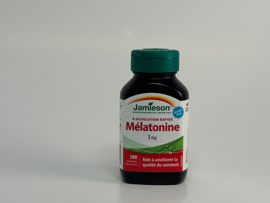 Jamieson Melatonin 3mg Fast Dissolve (100 Sublingual Tablets)