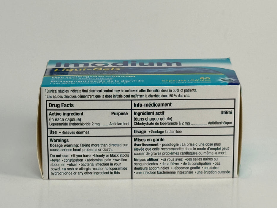 Imodium Liqu-Gels, Diarrhea Relief - Box Sizes Available 24 & 60s