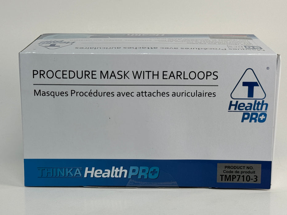 Procedure Face Mask Blue ASTM Level 1 with Earloops (HealthPro, 50/BX)