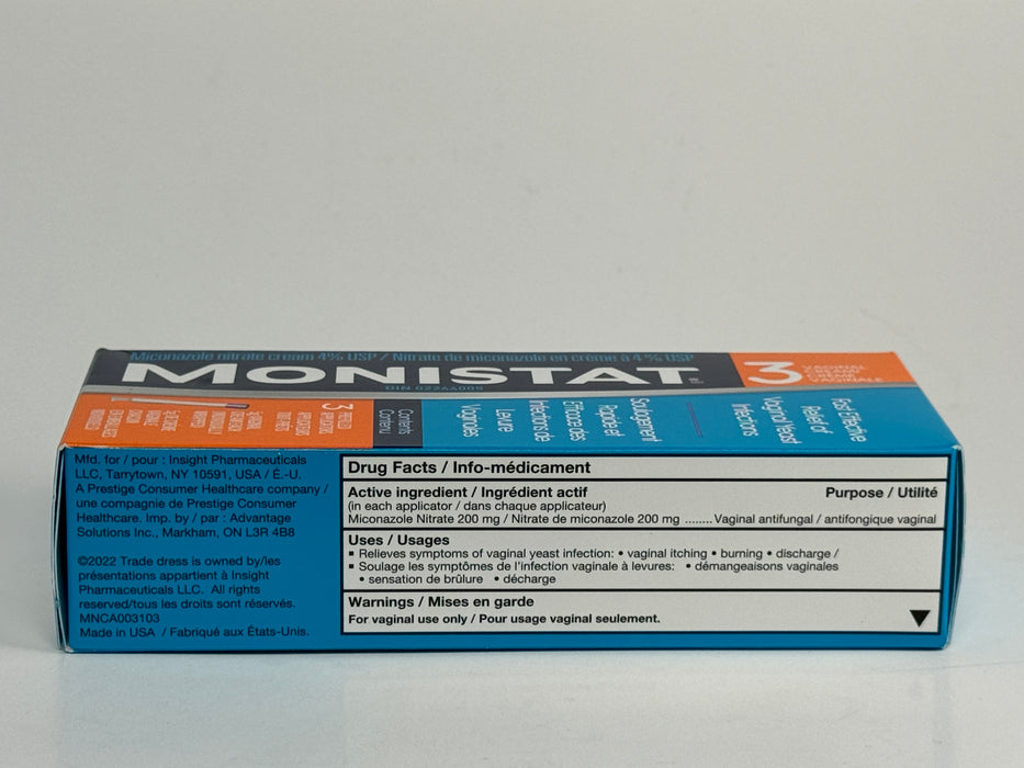 Monistat 3 Day Cream Prefilled