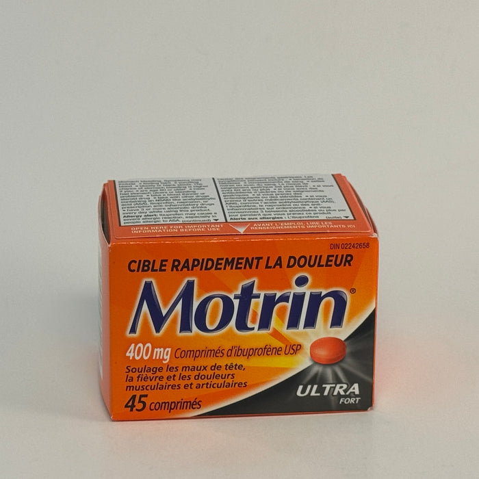 Motrin 400 mg - Headaches, Fever, Muscle & Joint Pain Relief (45 Tablets)