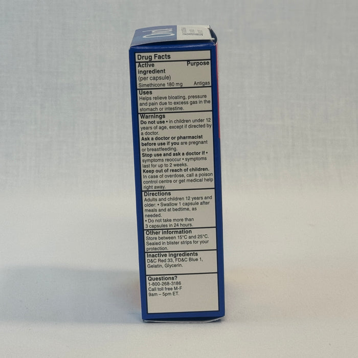 Ovol 180mg For Gas Pain, Pressure & Bloating (32 Liquid Gels)