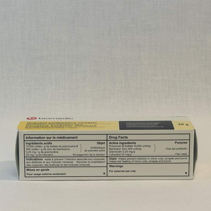 Biomedic Complete Antibiotic Ointment, With Moisturizing Vitamin E (30g)