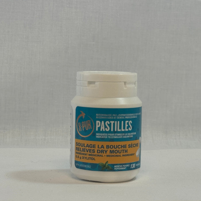 X-PUR Pastilles, Dry Mouth Relief, Peppermint Flavored - 130 Pastilles