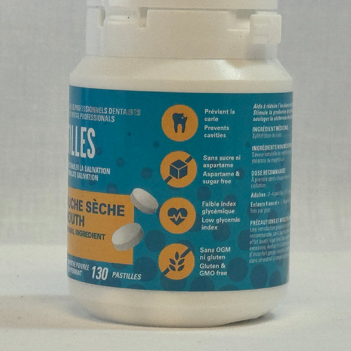 X-PUR Pastilles, Dry Mouth Relief, Peppermint Flavored - 130 Pastilles