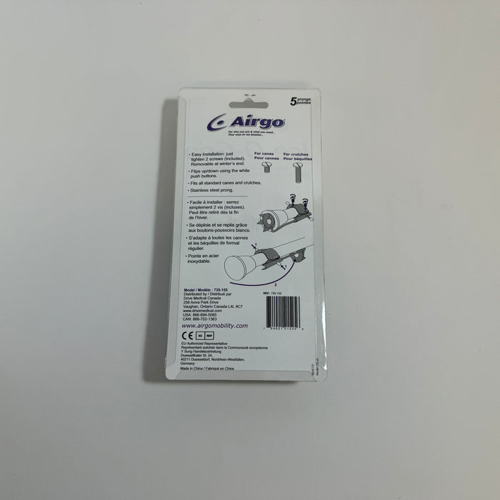 Airgo Ice-O-Grip, Cain Grip, For Walking On Ice And Snow