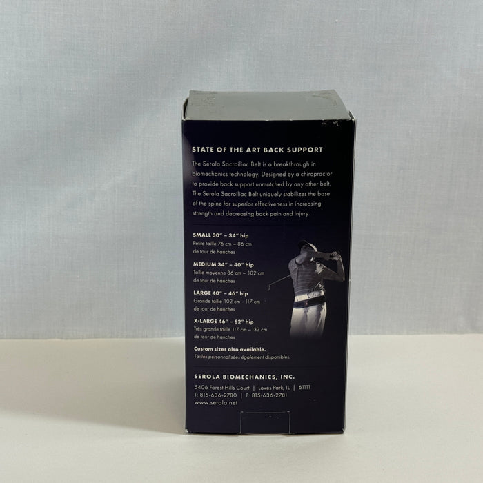 Senola Biomechanics - The Serola Belt & Accessories, For Back Support