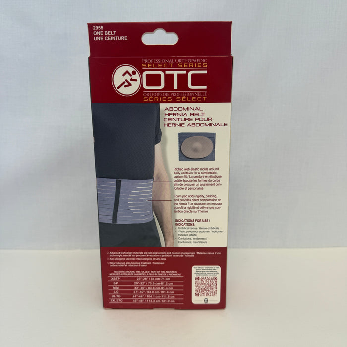OTC Hernia Support Abdominal Belt, Select Series - Medium, Large, Extra Large