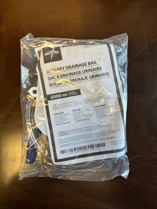 Medline Urinary Drainage Bag 2000 Milliliter (REF DYND15205)