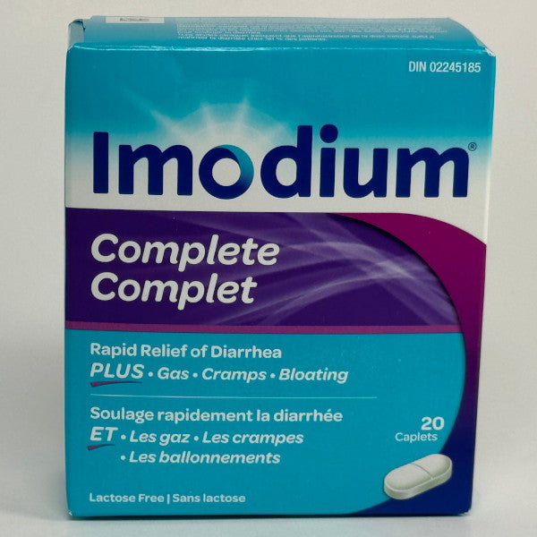 Imodium Rapid Relief of Diarrhea + Gas, Caplets 20's