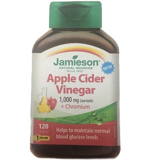 Jamieson Apple Cider Vinegar 1000mg, 120 Capsules