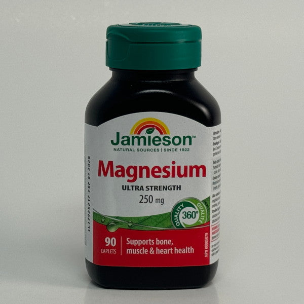 Jamieson Magnesium 250mg Ultra Strength (90 Tablets)