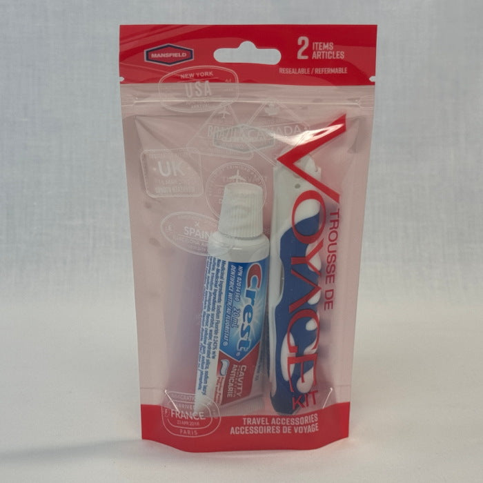 Mansfield Travel Pack - Crest Tooth Paste 20ml & Tooth Brush