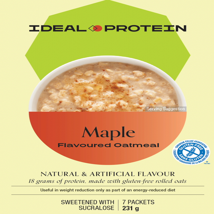 Ideal Protein, Maple Oatmeal, 7 Packets