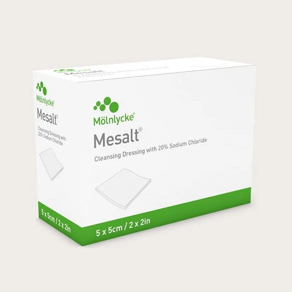 Mesalt Sterile Dry NaCl Dressing (5x5 cm, 10x10 cm, 2 cm x 1 m)