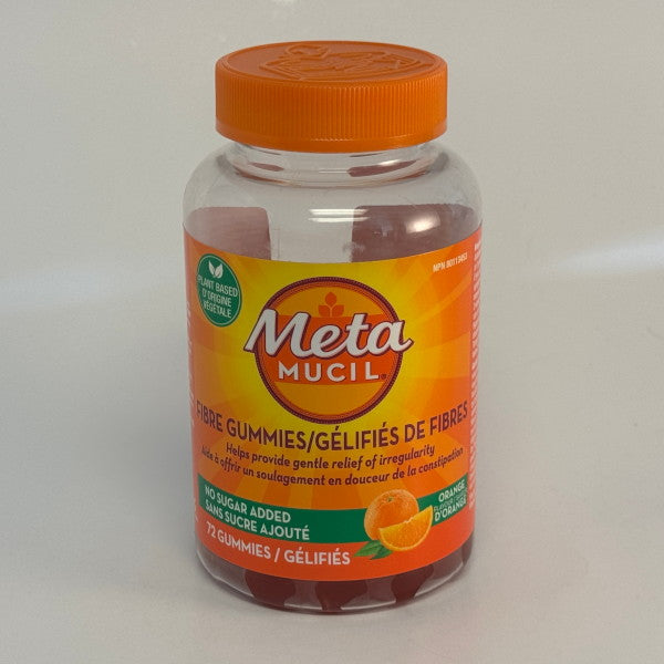 Metamucil Fiber Gummies, Orange Flavored (72's)