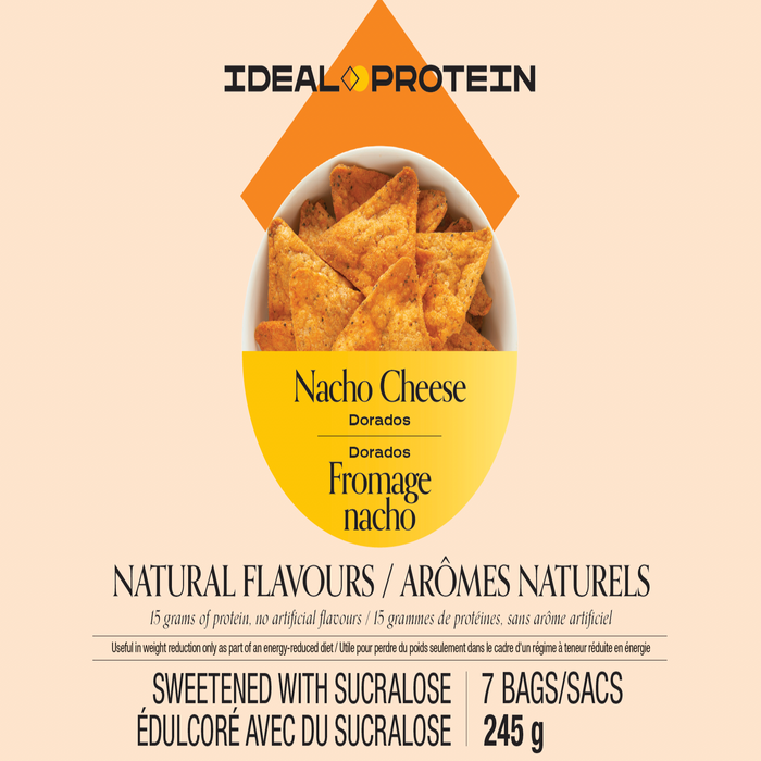 Ideal Protein, Nacho Cheese Dorados, 7 Bags