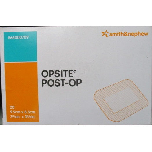 Opsite Post-Op Dressing (9.5 cm x 8.5 cm), 20 Per Box