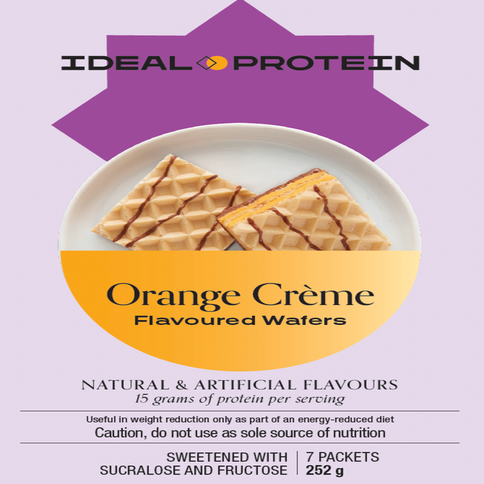 Ideal Protein, Orange Creme Wafers, 7 Packets